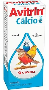Avitrin Cálcio Plus 15ml - Coveli - Cálcio Para Aves