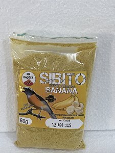 rações para sibito banana  - 80g