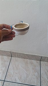 Ninho taça para coleiro