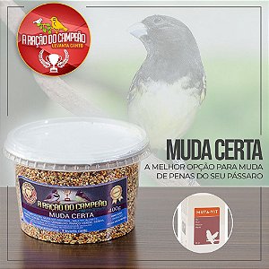 RAÇÃO MUDA CERTA 400G - Lojão do Papa Capim