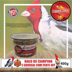 GALO DE CAMPINA E CARDEAL  400G COM FERTI-VIT