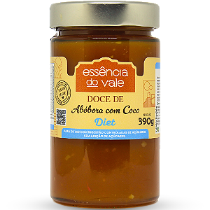 Abóbora com Coco Diet - 390g - Essência do Vale