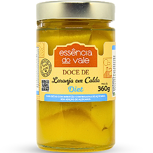 Laranja em Calda Diet - 360g - Essência do Vale