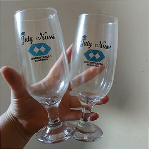 100 Taças Cerveja Chop vidro 300ml Personalizada