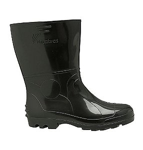 Bota PVC Cano Curto Preta BPCC22