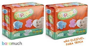 160 fraldas M Hipopó Baby
