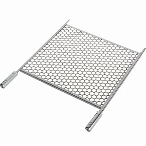 Grelha Moeda Super Inox 55x50cm com Cabo de Madeira Revestido