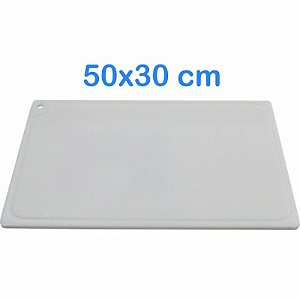 Tabua De Corte Placa (PEAD) 50x30cm Polietileno Branco
