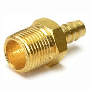 Conexão de Gás Bico Mangueira 3/8 BM X 1/2 NPT Latão