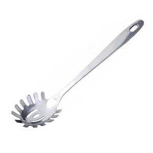 Pegador Concha Vazada Com Garra Espaguete Azeitonas Salada Petisco Raviolli e Inox Premium 30cm