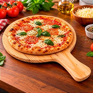 Pá De Pizza Profissional Em Madeira Clara 36cm X 50cm Enfornar Fornear Desenfornar Pizza