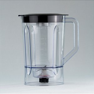 Copo Liquidificador Britania Revert Turbo BLQ1250 / Philco PLQ1250 Reverse Turbo 1200W Clean Cistal com Tampa Preta Sangel
