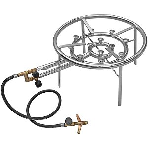 Queimador Fogão Arado Paeja Duplo 35cm c/ Mangueira e Registro