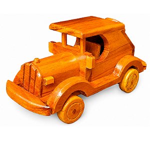 Calhambeque Em Madeira Artesanal Pequeno 21cm – Decoração, Colecionismo e Vintage.