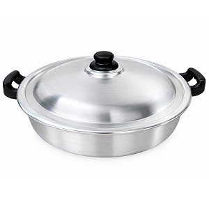 Tacho Frigideira Caçarola Paeja Alumínio 40cm Com Tampa