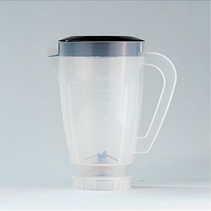 Copo Liquidificador Walita Problend 6 800W Ri 2134 Ri 2135 Translúcido com Tampa Preta