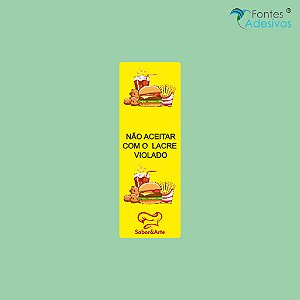 Adesivo Lacre de Segurança 35x100 mm