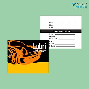 Adesivo Troca de Óleo - 40x50 mm