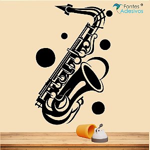 Adesivo Decorativo Saxofone