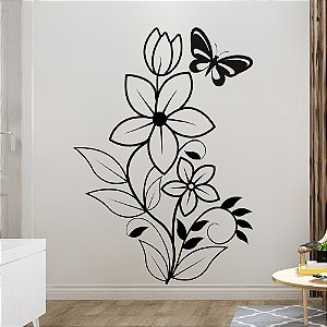 Adesivo Decorativo Floral