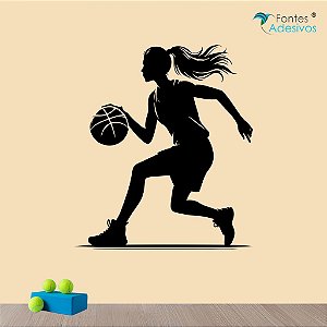 Adesivo Decorativo Basquete Feminino