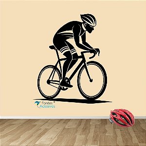 Adesivo Decorativo Ciclista