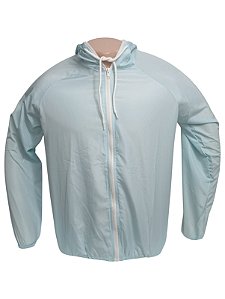 Corta Vento Lisa com Capuz AZUL BEBÊ