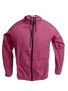 Corta Vento Lisa com Capuz ROSA