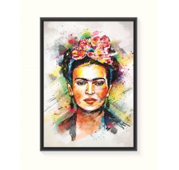 Pôster Emoldurado - Frida