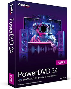 CyberLink PowerDVD 24 Ultra | Software de Blu-ray, DVD e reprodutor de mídia | Reproduz praticamente qualquer formato de arquivo