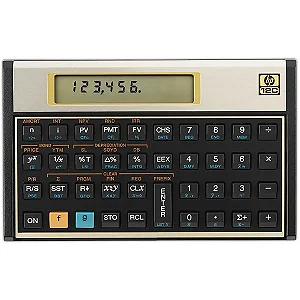 Calculadora Financeira HP 12C 10 Dígitos com 120 Funções - Preta Dourada