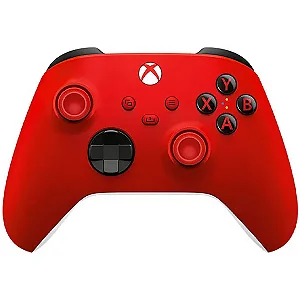 Controle Sem Fio Microsoft Pulse Red 1914 para PC Xbox Smartphone - Vermelho Branco