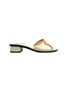 Tamanco Your Shoes Nude c/Coral Pelica
