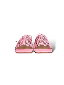 Sandalia Your Shoes Rosa Tiras c/ amarracao