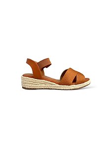 Anabela Your Shoes Caramelo Salto Baixo