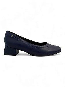Sapato Comfortflex Marinho Liso