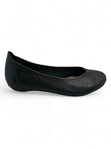 Sapatilha Your Shoes Preto Couro