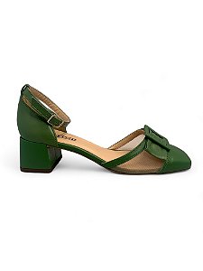 Sapato Your Shoes Telado Laço Verde