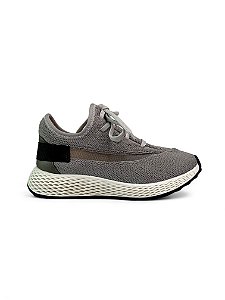 Tênis Your Shoes Cinza Mescla Malha
