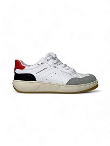 Tênis Marina Mello Branco Detalhe Vermelho