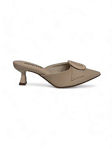 Tamanco Your Shoes Nude Bico Fino