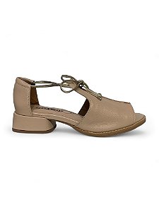 Sandália Your Shoes Nude Laço