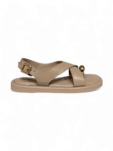Papete Your Shoes Nude Anel No Dedo