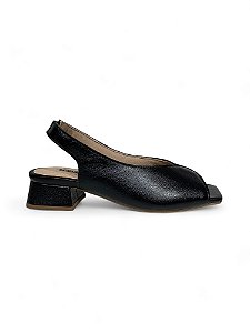Sandália Your Shoes Preta Retrô