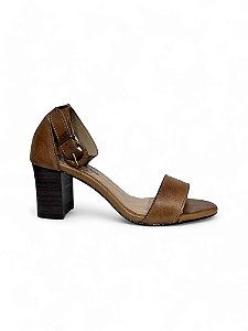 Sandália Your Shoes Caramelo Salto Bloco