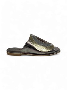 Rasteira Your Shoes Metalizado Tricolor