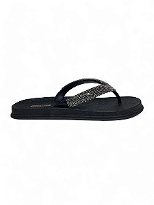 Chinelo Your Shoes Preto Tira Onix Larga