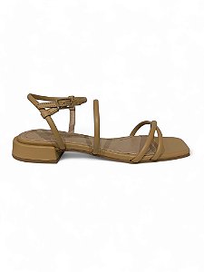 Sandália Your Shoes Nude Salto Baixo