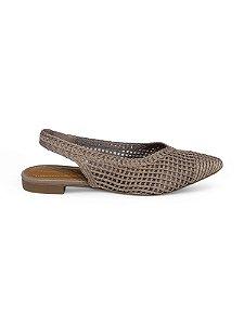 Slingback Your Shoes Fendi Trama Salto Baixo