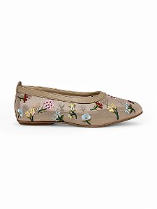Sapatilha Your Shoes Tela Bordada
